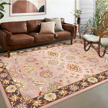 Moroccan Carpet Vintage Area Rug Washable Rug Soft Carpet Rugs for Living Room