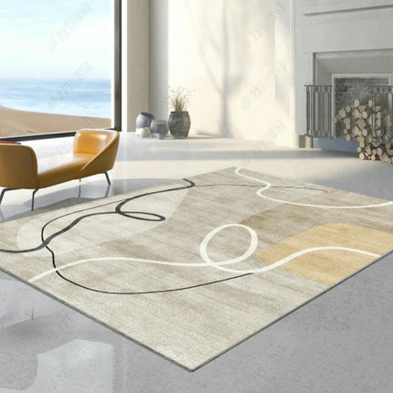 Modern Carpet For Bedroom Living Room Non Shedding Large Floor Rugs Geometric Indoor Area Rug 1