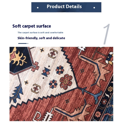 Moroccan Carpet Vintage Area Rug Washable Rug Soft Carpet Rugs for Living Room