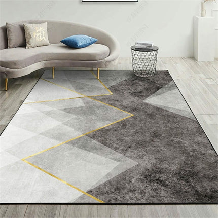 Modern Carpet For Bedroom Living Room Non Shedding Large Floor Rugs Geometric Indoor Area Rug 1