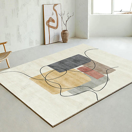 Modern Carpet For Bedroom Living Room Non Shedding Large Floor Rugs Geometric Indoor Area Rug 1