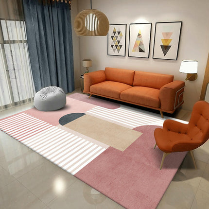 Modern Carpet For Bedroom Living Room Non Shedding Large Floor Rugs Geometric Indoor Area Rug