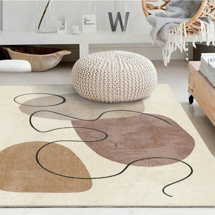 Modern Carpet For Bedroom Living Room Non Shedding Large Floor Rugs Geometric Indoor Area Rug 1