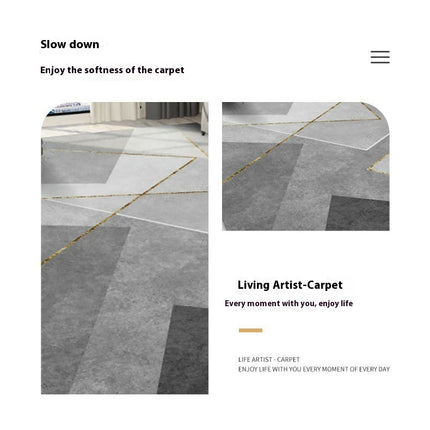 Modern Carpet For Bedroom Living Room Non Shedding Large Floor Rugs Geometric Indoor Area Rug