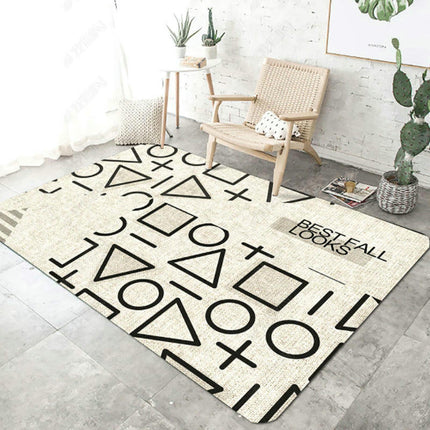 Modern Carpet For Bedroom Living Room Non Shedding Large Floor Rugs Geometric Indoor Area Rug 1