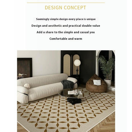 Checkered Area Rugs, Washable Rug for Living Room Indoor Outdoor Carpet,Geometric Non Slip Carpet