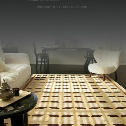 Checkered Area Rugs, Washable Rug for Living Room Indoor Outdoor Carpet,Geometric Non Slip Carpet