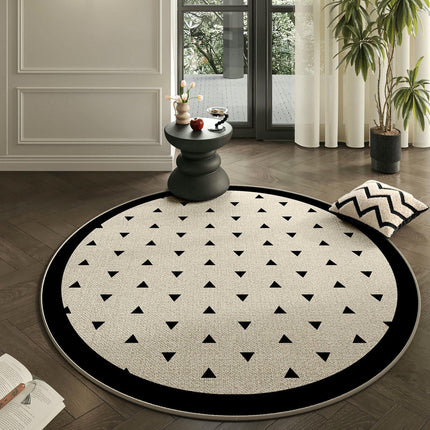 Washable Round Rug Modern Area Rug Indoor Non-Slip Carpet Area Rug for Bedroom Living Room