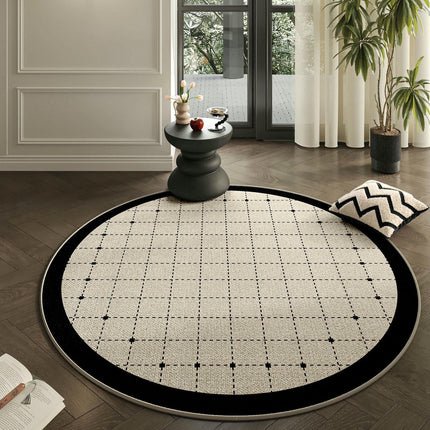 Washable Round Rug Modern Area Rug Indoor Non-Slip Carpet Area Rug for Bedroom Living Room