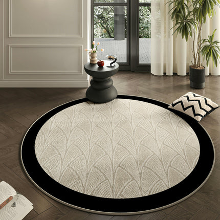 Washable Round Rug Modern Area Rug Indoor Non-Slip Carpet Area Rug for Bedroom Living Room