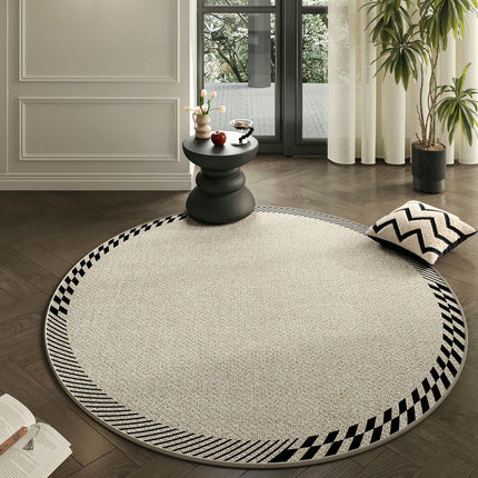 Washable Round Rug Modern Area Rug Indoor Non-Slip Carpet Area Rug for Bedroom Living Room