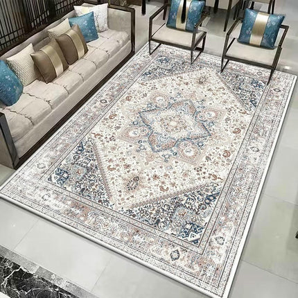 Ethnic Style Area Rug Vintage Rug Indoor Rug Washable Rug Carpets for Bedroom Living Room