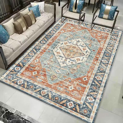 Ethnic Style Area Rug Vintage Rug Indoor Rug Washable Rug Carpets for Bedroom Living Room