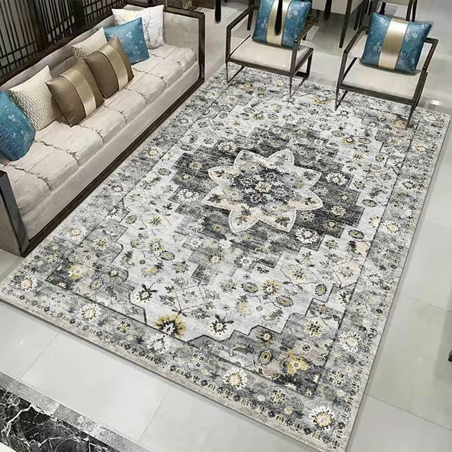 Ethnic Style Area Rug Vintage Rug Indoor Rug Washable Rug Carpets for Bedroom Living Room