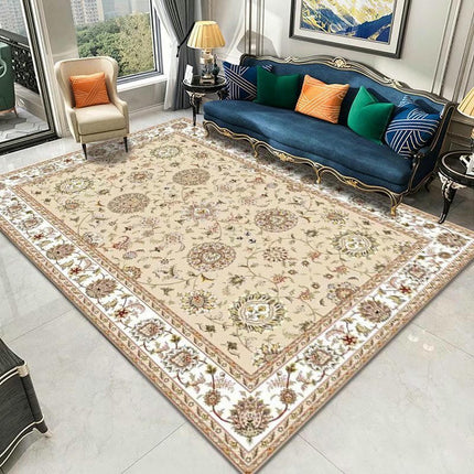 Ethnic Style Area Rug Vintage Rug Indoor Rug Washable Rug Carpets for Bedroom Living Room 1