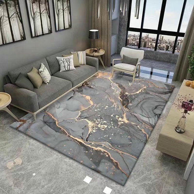 Marble Area Rug Abstract Rugs for Living Room Soft Non-Slip Indoor Floor Carpet Home Decor