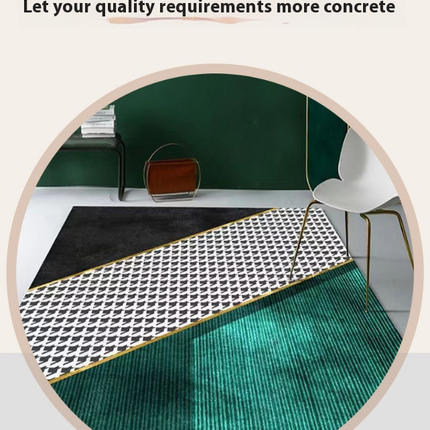 Green Area Rug Abstract Carpets for Indoor Non-Slip Modern Rugs Home Decor Living Room Carpet