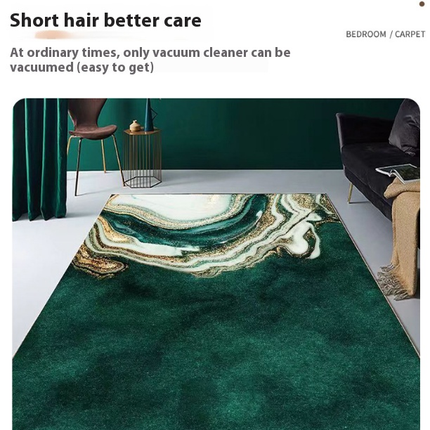 Green Area Rug Abstract Carpets for Indoor Non-Slip Modern Rugs Home Decor Living Room Carpet