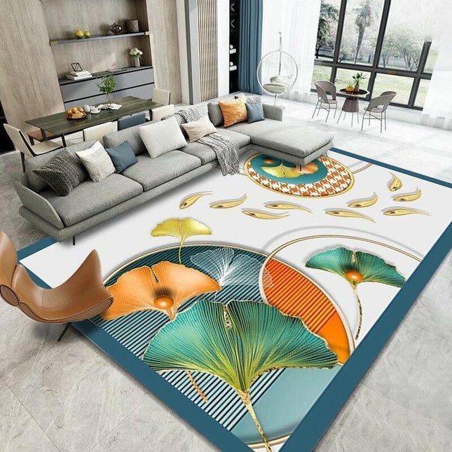 Colorful Area Rug Modern Abstract Carpets for Indoor Non-Slip Home Decor Living Room Carpet
