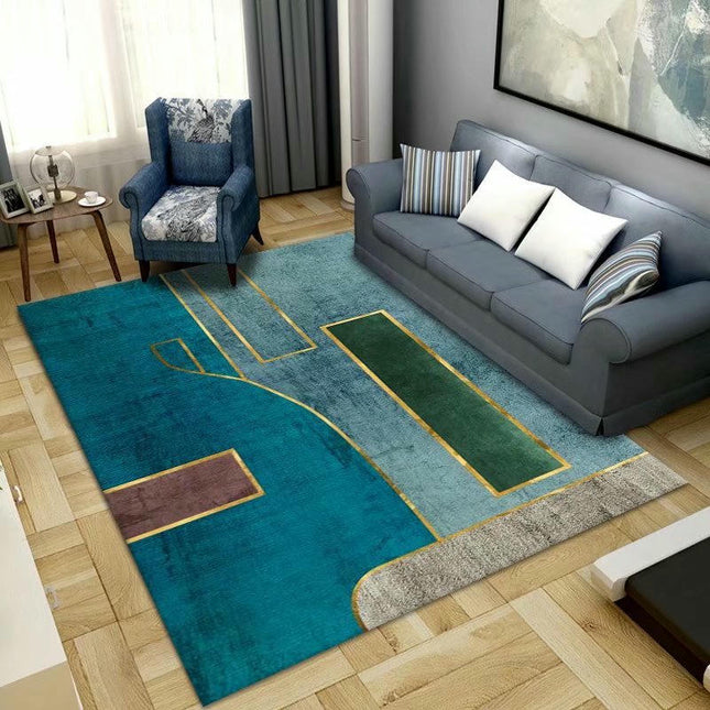 Modern Abstract Geometric Carpets for Indoor Non-Slip Home Decor Living Room Carpet Colorful Area Rug