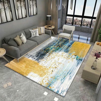 Modern Abstract Area Rug Rugs for Living Room Bedroom-Carpet Machine Washable Rugs Contemporary
