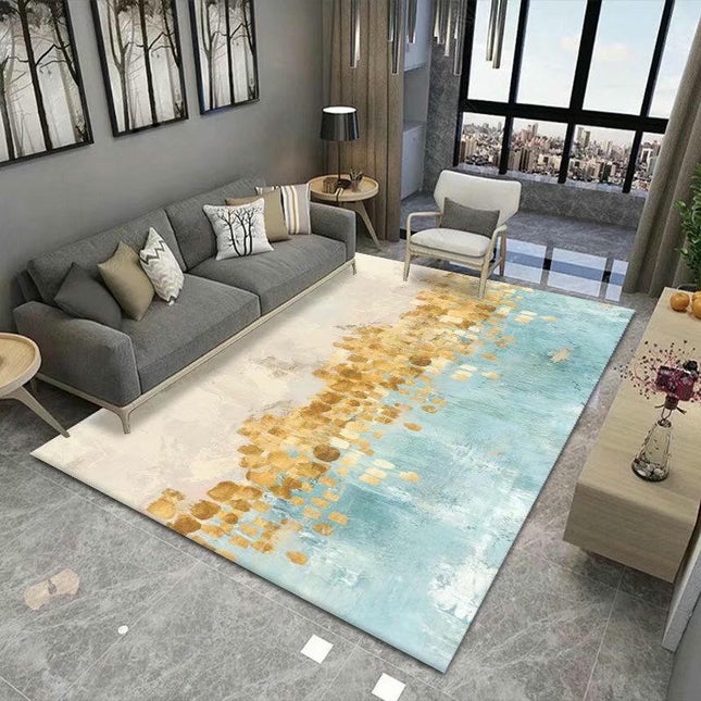Modern Abstract Area Rug Rugs for Living Room Bedroom-Carpet Machine Washable Rugs Contemporary