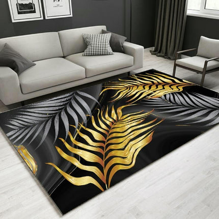 Modern Home Decor Indoor Non-Slip Rug,Leaves Living Room Area Rug, Carpet for Bedroom