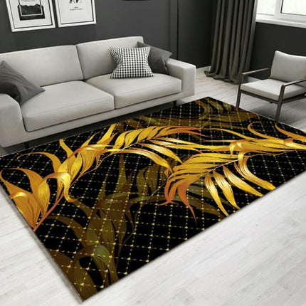 Modern Home Decor Indoor Non-Slip Rug,Leaves Living Room Area Rug, Carpet for Bedroom