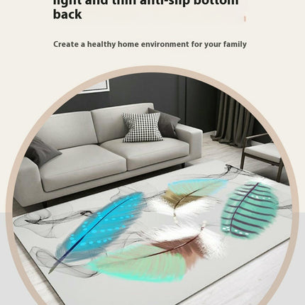 Modern Home Decor Indoor Non-Slip Rug,Leaves Living Room Area Rug, Carpet for Bedroom