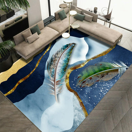 Modern Carpet for Bedroom Feathers Home Decor Indoor Non-Slip Rug,Living Room Area Rug