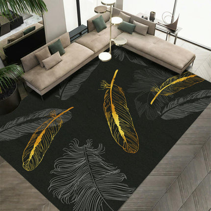 Modern Carpet for Bedroom Feathers Home Decor Indoor Non-Slip Rug,Living Room Area Rug