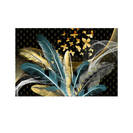 Modern Carpet for Bedroom Feathers Home Decor Indoor Non-Slip Rug,Living Room Area Rug