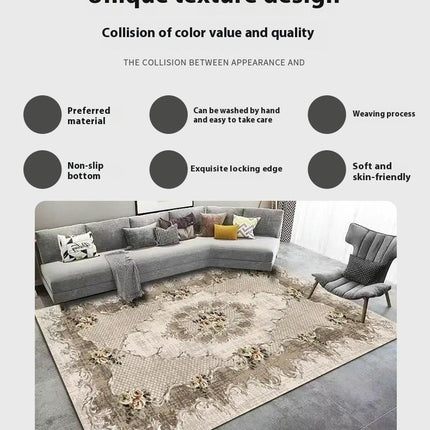 Modern Carpet for Living Room Light Luxury Large Area Rugs Home Decor Indoor Non-Slip Rug 1