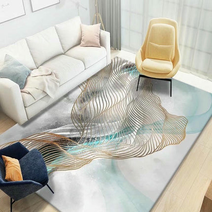 Geometric Large Area Rugs Modern Abstract Carpet for Living Room Home Decor Indoor Non-Slip Rug