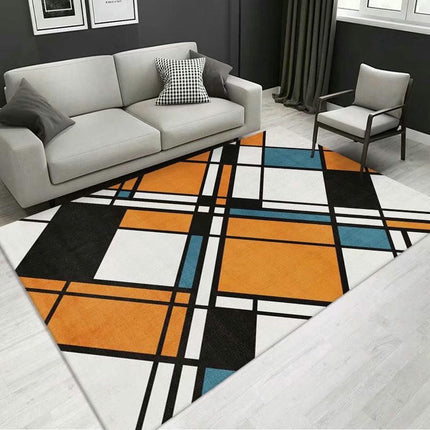 Geometric Large Area Rugs Modern Abstract Carpet for Living Room Home Decor Indoor Non-Slip Rug