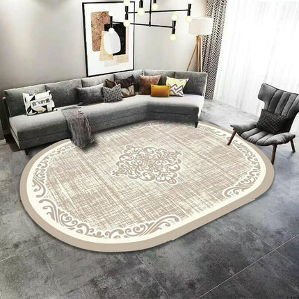 Decor Modern Abstract Oval Area Rug Rugs for Living Room Washable for Bedroom