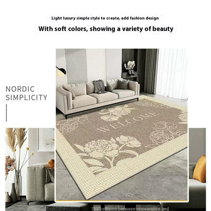 Washable Rug for Living Room Checkered Area Rugs, Indoor Outdoor Carpet,Geometric Non Slip Carpet