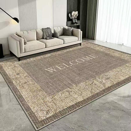 Washable Rug for Living Room Checkered Area Rugs, Indoor Outdoor Carpet,Geometric Non Slip Carpet