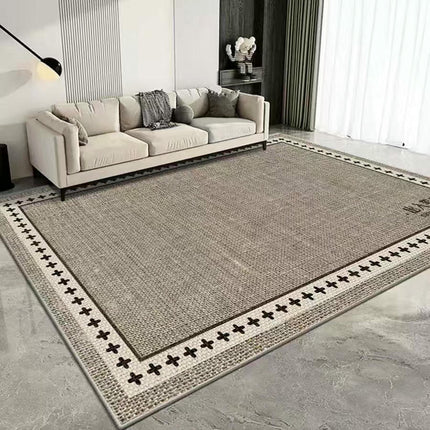 Washable Rug for Living Room Checkered Area Rugs, Indoor Outdoor Carpet,Geometric Non Slip Carpet