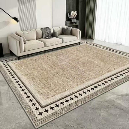 Washable Rug for Living Room Checkered Area Rugs, Indoor Outdoor Carpet,Geometric Non Slip Carpet