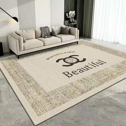 Washable Rug for Living Room Checkered Area Rugs, Indoor Outdoor Carpet,Geometric Non Slip Carpet