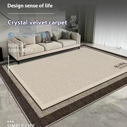 Washable Rug for Living Room Checkered Area Rugs, Indoor Outdoor Carpet,Geometric Non Slip Carpet