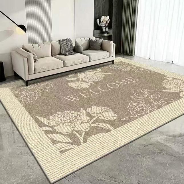 Washable Rug for Living Room Checkered Area Rugs, Indoor Outdoor Carpet,Geometric Non Slip Carpet