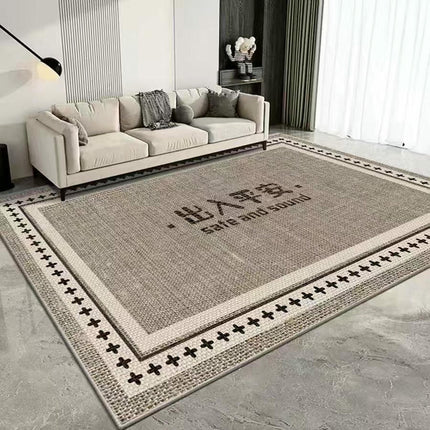 Washable Rug for Living Room Checkered Area Rugs, Indoor Outdoor Carpet,Geometric Non Slip Carpet