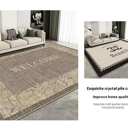 Washable Rug for Living Room Checkered Area Rugs, Indoor Outdoor Carpet,Geometric Non Slip Carpet