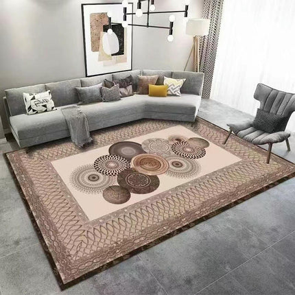 Light Luxury Large Area Rugs for Living Room Abstract Carpets Modern Washable Carpet