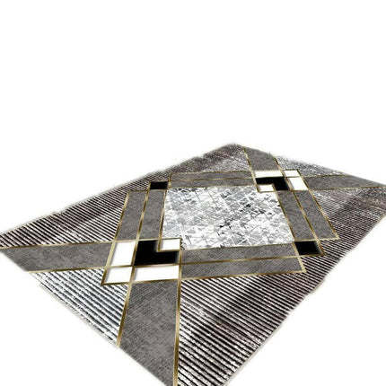 Light Luxury Large Area Rugs for Living Room Abstract Carpets Modern Washable Carpet
