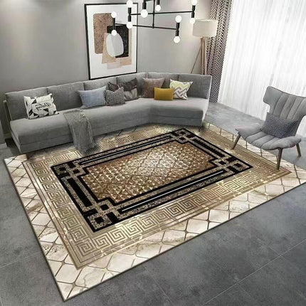 Light Luxury Large Area Rugs for Living Room Abstract Carpets Modern Washable Carpet