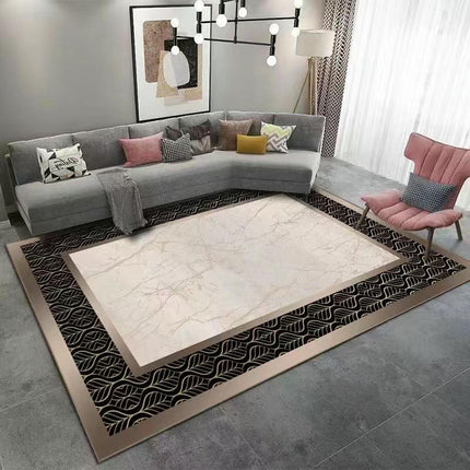 Light Luxury Large Area Rugs for Living Room Abstract Carpets Modern Washable Carpet