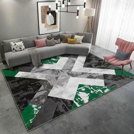 Light Luxury Washable Carpet Large Area Rugs for Living Room Abstract Geometric Carpets